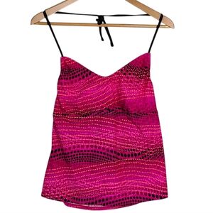 Adidas Pink Patterned Women's Swim Top Halter Tankini 16